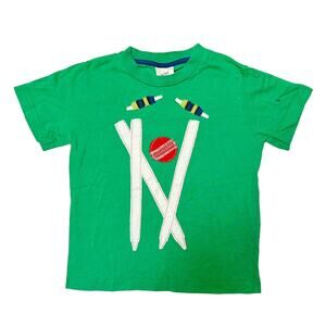 Mini Boden Cricket Appliqué Shirt Size 3/4